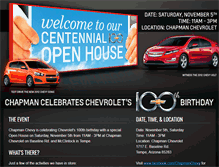 Tablet Screenshot of openhouse.chapmanchevy.com